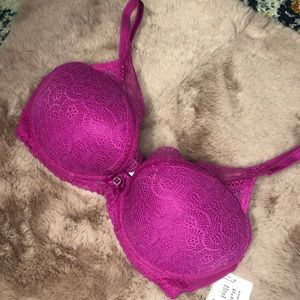 NWT pink Chantelle Bra 32DD